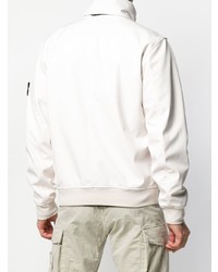 Blouson aviateur blanc Stone Island