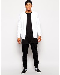 Blouson aviateur blanc Asos