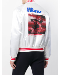 Blouson aviateur blanc Gcds