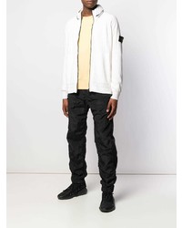 Blouson aviateur blanc Stone Island