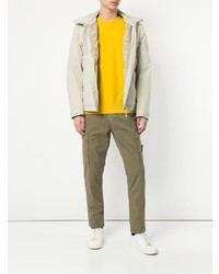 Blouson aviateur blanc Stone Island