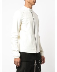 Blouson aviateur blanc Rick Owens