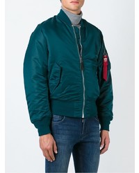 Blouson aviateur bleu canard Alpha Industries