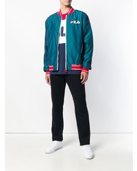 Blouson aviateur bleu canard Fila