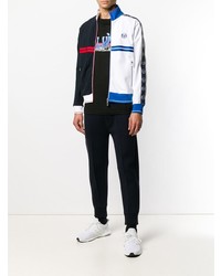 Blouson aviateur bleu marine et blanc Sergio Tacchini