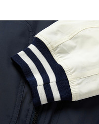 Blouson aviateur bleu marine et blanc White Mountaineering