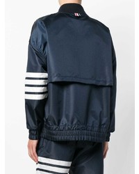 Blouson aviateur bleu marine Thom Browne