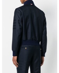 Blouson aviateur bleu marine Thom Browne