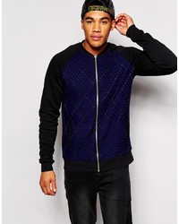 Blouson aviateur bleu marine Asos