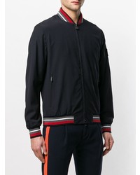 Blouson aviateur bleu marine Z Zegna