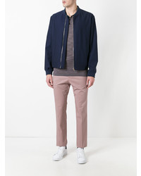 Blouson aviateur bleu marine Gieves & Hawkes