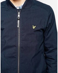 Blouson aviateur bleu marine Lyle & Scott