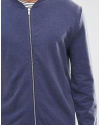 Blouson aviateur bleu marine Asos