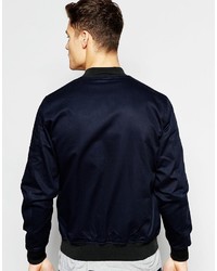 Blouson aviateur bleu marine Asos