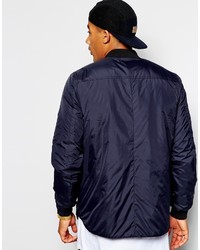 Blouson aviateur bleu marine Asos