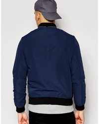 Blouson aviateur bleu marine Asos