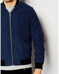 Blouson aviateur bleu marine Asos