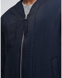 Blouson aviateur bleu marine Asos