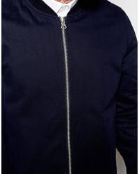 Blouson aviateur bleu marine Asos