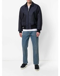 Blouson aviateur bleu marine Poan