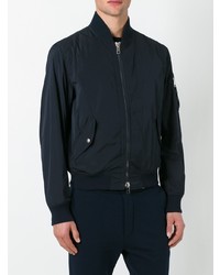 Blouson aviateur bleu marine Ermanno Scervino