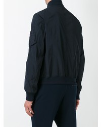 Blouson aviateur bleu marine Ermanno Scervino