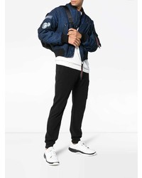 Blouson aviateur bleu marine Off-White