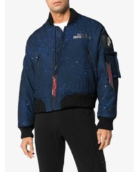 Blouson aviateur bleu marine Off-White