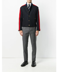 Blouson aviateur bleu marine Thom Browne