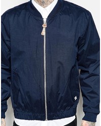 Blouson aviateur bleu marine