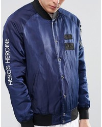 Blouson aviateur bleu marine Hero's Heroine