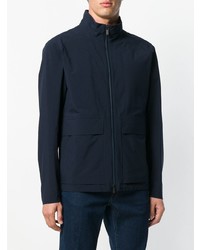 Blouson aviateur bleu marine Z Zegna