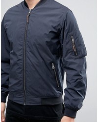 Blouson aviateur bleu marine Jack and Jones