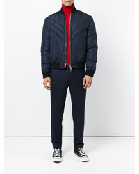 Blouson aviateur bleu marine DSQUARED2