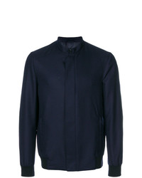 Blouson aviateur bleu marine Larusmiani