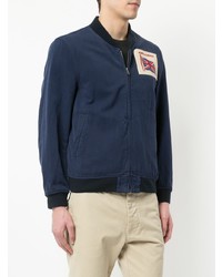 Blouson aviateur bleu marine Kent & Curwen