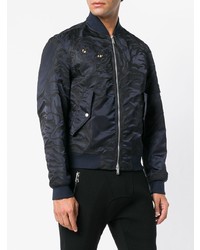 Blouson aviateur bleu marine Valentino