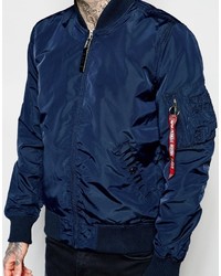 Blouson aviateur bleu marine Alpha Industries