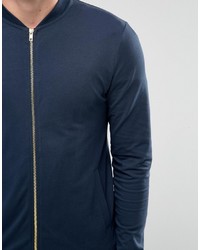 Blouson aviateur bleu marine Asos