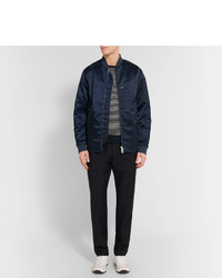 Blouson aviateur bleu marine Acne Studios