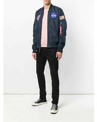 Blouson aviateur bleu marine Alpha Industries