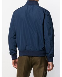 Blouson aviateur bleu marine Aspesi