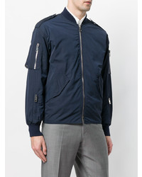 Blouson aviateur bleu marine Études