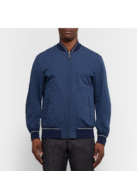 Blouson aviateur bleu marine Canali