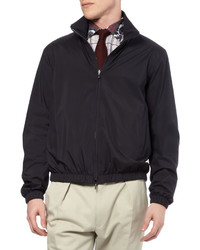 Blouson aviateur bleu marine Loro Piana