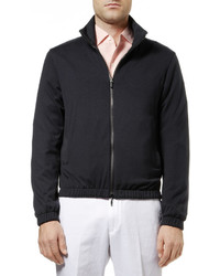 Blouson aviateur bleu marine Loro Piana