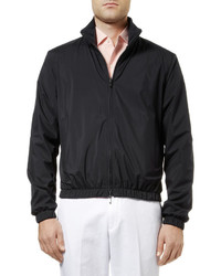 Blouson aviateur bleu marine Loro Piana