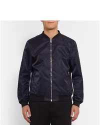 Blouson aviateur bleu marine Christopher Kane