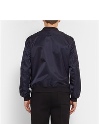 Blouson aviateur bleu marine Christopher Kane