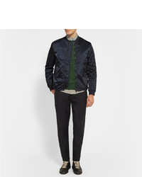 Blouson aviateur bleu marine Acne Studios